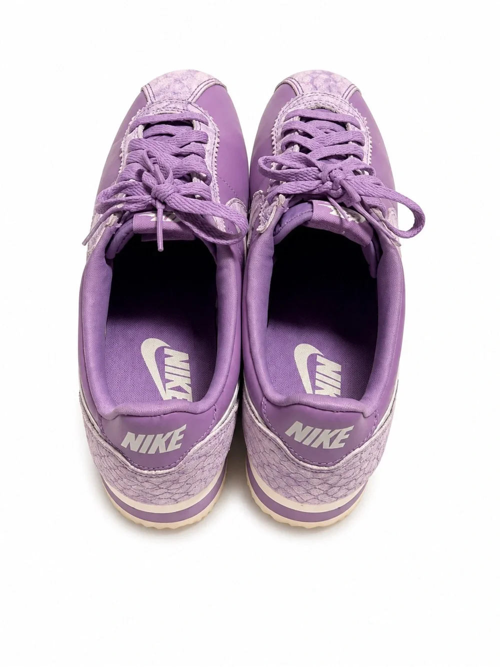 Nike Cortez Purple Lavender Textured Sneakers